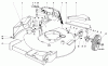 Toro 20506 - Lawnmower, 1976 (6000001-6999999) Spareparts HOUSING ASSEMBLY (MODEL 20506 & 20696)