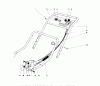 Toro 20517 - Lawnmower, 1977 (7000001-7999999) Spareparts HANDLE ASSEMBLY (MODEL NO. 20517)