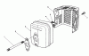 Toro 20522C - Lawnmower, 1986 (6000001-6999999) Spareparts MUFFLER ASSEMBLY