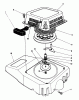 Toro 20526C - Lawnmower, 1987 (7000001-7999999) Spareparts RECOIL ASSEMBLY (MODEL NO. VMG6)