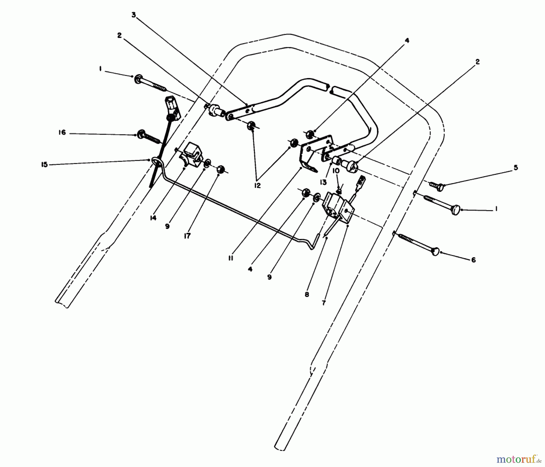  Toro Neu Mowers, Walk-Behind Seite 1 20526C - Toro Lawnmower, 1988 (8000001-8999999) CONTROL ASSEMBLY