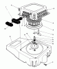 Toro 20526C - Lawnmower, 1989 (9000001-9999999) Spareparts RECOIL ASSEMBLY (MODEL NO. VMG6)
