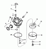 Toro 20531 - Lawnmower, 1989 (9000001-9999999) Spareparts CARBURETOR NO. 632099