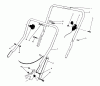 Toro 20531 - Lawnmower, 1989 (9000001-9999999) Spareparts HANDLE ASSEMBLY