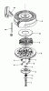 Toro 20532 - Lawnmower, 1989 (9000001-9999999) Spareparts REWIND STARTER NO. 590635