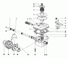 Toro 20550 - Lawnmower, 1975 (5000001-5999999) Spareparts GEAR CASE ASSEMBLY