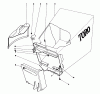 Toro 20550 - Lawnmower, 1975 (5000001-5999999) Spareparts GRASS BAG ASSEMBLY