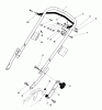 Toro 20560 - Lawnmower, 1983 (3000001-3999999) Spareparts HANDLE ASSEMBLY