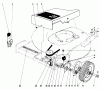 Toro 20562 - Lawnmower, 1977 (7000001-7999999) Spareparts FRONT WHEEL AND PIVOT ARM ASSEMBLY