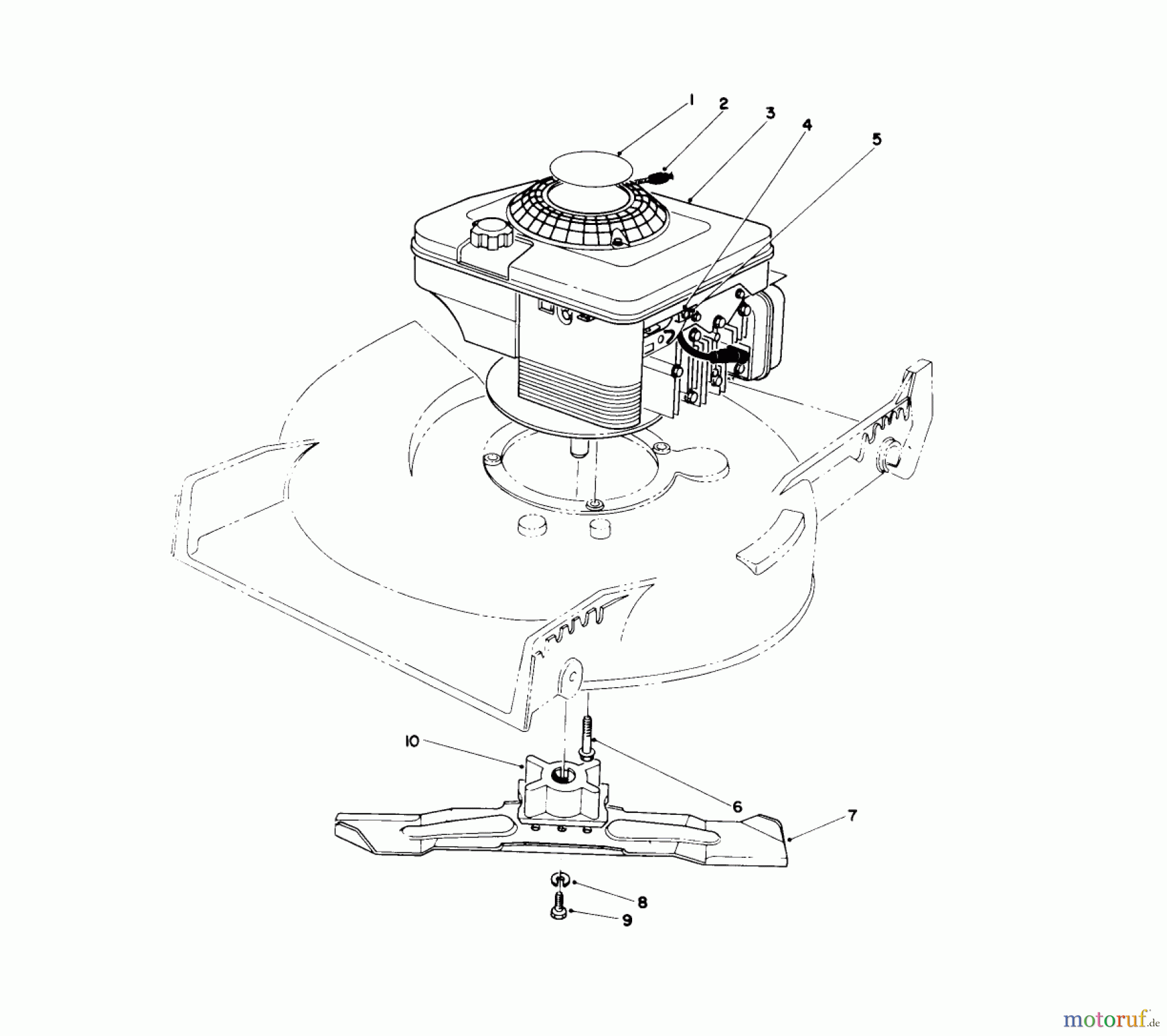  Toro Neu Mowers, Walk-Behind Seite 1 20563 - Toro Lawnmower, 1991 (1000001-1999999) ENGINE ASSEMBLY