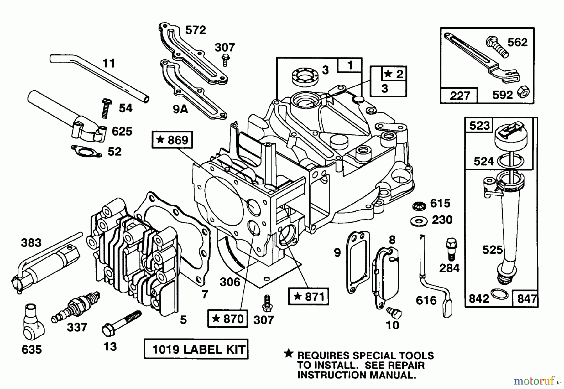  Toro Neu Mowers, Walk-Behind Seite 1 20563 - Toro Lawnmower, 1991 (1000001-1999999) ENGINE MODEL 124702-3115-01 #1