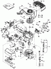 Toro 20570 - Lawnmower, 1983 (3000001-3999999) Spareparts ENGINE TECUMSEH MODEL TNT100-10085E