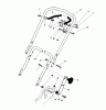 Toro 20574 - Lawnmower, 1988 (8000001-8999999) Spareparts HANDLE ASSEMBLY
