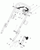 Toro 20577 - Lawnmower, 1984 (4000001-4999999) Spareparts HANDLE ASSEMBLY