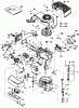 Toro 20577 - Lawnmower, 1985 (5000001-5999999) Spareparts ENGINE TECUMSEH MODEL TNT100-10085E