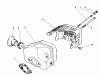 Toro 20581 - Lawnmower, 1985 (5000001-5999999) Spareparts MUFFLER ASSEMBLY