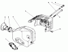 Toro 20581 - Lawnmower, 1986 (6000001-6999999) Spareparts MUFFLER ASSEMBLY