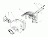 Toro 20581 - Lawnmower, 1988 (8000001-8999999) Spareparts MUFFLER ASSEMBLY (ENGINE MODEL NO.47PH7)