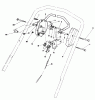 Toro 20584 - Lawnmower, 1986 (6000001-6999999) Spareparts CONTROL ASSEMBLY