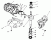 Toro 20584C - Lawnmower, 1989 (9000001-9999999) Spareparts CRANKSHAFT ASSEMBLY (ENGINE MODEL NO. 47PJ8)