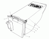 Toro 20586C - Lawnmower, 1988 (8000001-8999999) Spareparts GRASS BAG ASSEMBLY NO. 128859