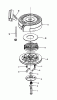 Toro 20586C - Lawnmower, 1988 (8000001-8999999) Spareparts REWIND STARTER NO. 590621