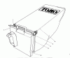 Toro 20586C - Lawnmower, 1989 (9000001-9999999) Spareparts GRASS BAG ASSEMBLY NO. 12-8859