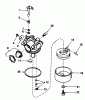 Toro 20588 - Lawnmower, 1985 (5000001-5999999) Spareparts CARBURETOR NO. 632098