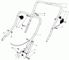 Toro 20588 - Lawnmower, 1986 (6000001-6999999) Spareparts HANDLE ASSEMBLY