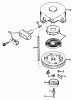 Toro 20588 - Lawnmower, 1986 (6000001-6999999) Spareparts REWIND STARTER NO. 590420A