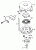 Toro 20588 - Lawnmower, 1987 (7000001-7999999) Spareparts REWIND STARTER NO. 590420A (USED ON UNITS WITH SERIAL NO. 7000001-7004102)