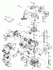 Toro 20588 - Lawnmower, 1988 (8000001-8999999) Spareparts ENGINE TECUMSEH MODEL NO. TVS100-44011B