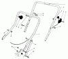 Toro 20588 - Lawnmower, 1988 (8000001-8999999) Spareparts HANDLE ASSEMBLY