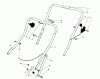 Toro 20588 - Lawnmower, 1990 (0000001-0999999) Spareparts HANDLE ASSEMBLY