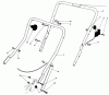 Toro 20588C - Lawnmower, 1989 (9000001-9999999) Spareparts HANDLE ASSEMBLY