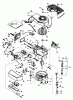 Toro 20610 - Lawnmower, 1983 (3000001-3999999) Spareparts ENGINE TECUMSEH MODEL NO. TNT 100-10077E