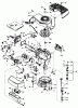 Toro 20610 - Lawnmower, 1984 (4000001-4999999) Spareparts ENGINE TECUMSEH MODEL NO. TNT 100-10077E