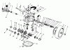 Toro 20620 - Lawnmower, 1988 (8000001-8999999) Spareparts GEAR CASE ASSEMBLY