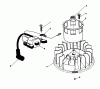 Toro 20620C - Lawnmower, 1988 (8000001-8999999) Spareparts MAGNETO & FLYWHEEL ASSEMBLY (MODEL NO. VMH7)