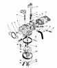 Toro 20622 - Lawnmower, 1987 (7000001-7999999) Spareparts CARBURETOR ASSEMBLY (MODEL NO. VMG6)