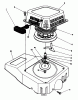 Toro 20622 - Lawnmower, 1987 (7000001-7999999) Spareparts RECOIL ASSEMBLY (MODEL NO. VMF5 & VMG6)