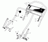 Toro 20622 - Lawnmower, 1988 (8000001-8999999) Spareparts HANDLE ASSEMBLY