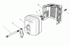 Toro 20622 - Lawnmower, 1990 (0000001-0003101) Spareparts MUFFLER ASSEMBLY (MODEL NO. VMJ8)