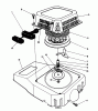 Toro 20622 - Lawnmower, 1990 (0000001-0003101) Spareparts RECOIL ASSEMBLY (MODEL NO. VMJ8)