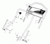 Toro 20622 - Lawnmower, 1990 (0003102-0999999) Spareparts HANDLE ASSEMBLY