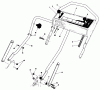 Toro 20622C - Lawnmower, 1987 (7000001-7999999) Spareparts HANDLE ASSEMBLY