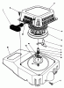 Toro 20624 - Lawnmower, 1987 (7000001-7999999) Spareparts RECOIL ASSEMBLY (MODEL NO. VMF5 & VMG6)