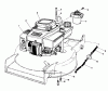 Toro 20624 - Lawnmower, 1988 (8000001-8999999) Spareparts ENGINE ASSEMBLY