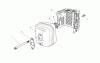 Toro 20626C - Lawnmower, 1986 (6000001-6999999) Spareparts MUFFLER ASSEMBLY