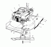 Toro 20627C - Lawnmower, 1986 (6000001-6999999) Spareparts ENGINE ASSEMBLY #1